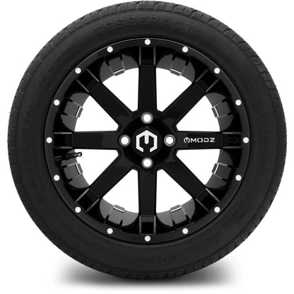 MODZ® 15" Assault Glossy Black with Ball Mill Wheels & Street Tires Combo