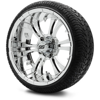 MODZ® 15" Vampire Chrome Wheels & Street Tires Combo