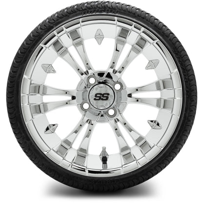 MODZ® 15" Vampire Chrome Wheels & Street Tires Combo