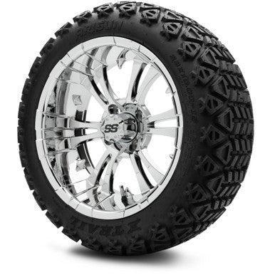 MODZ® 15" Vampire Chrome Wheels & Off-Road Tires Combo