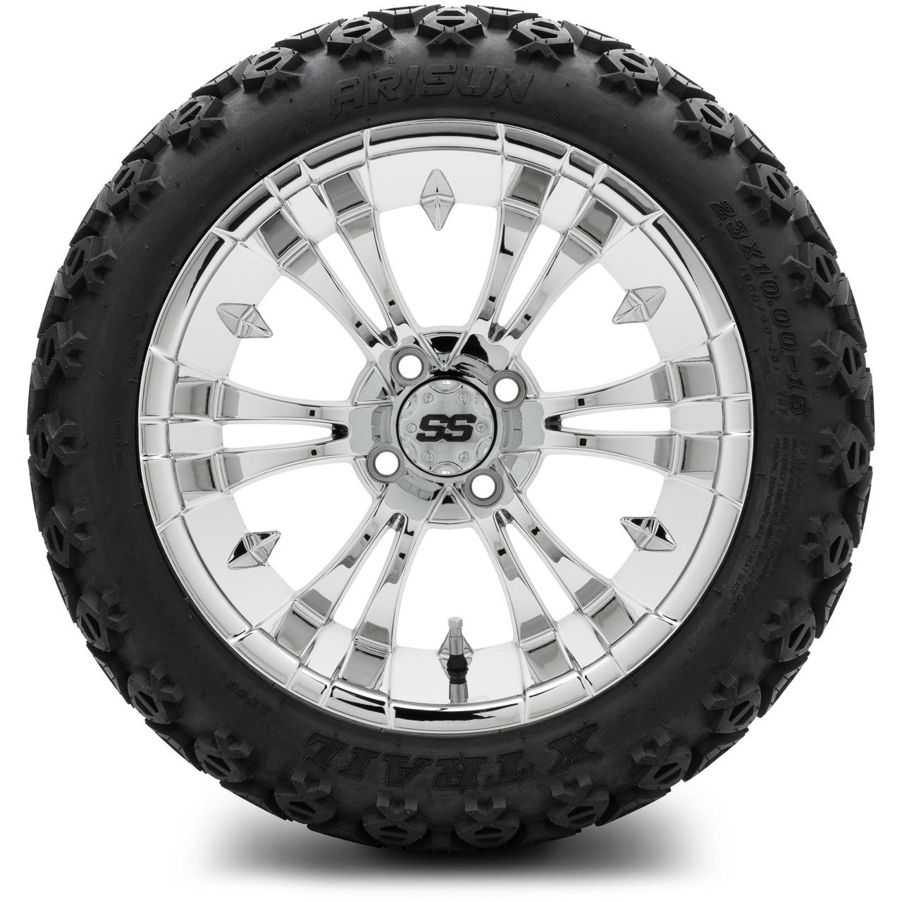 MODZ® 15" Vampire Chrome Wheels & Off-Road Tires Combo