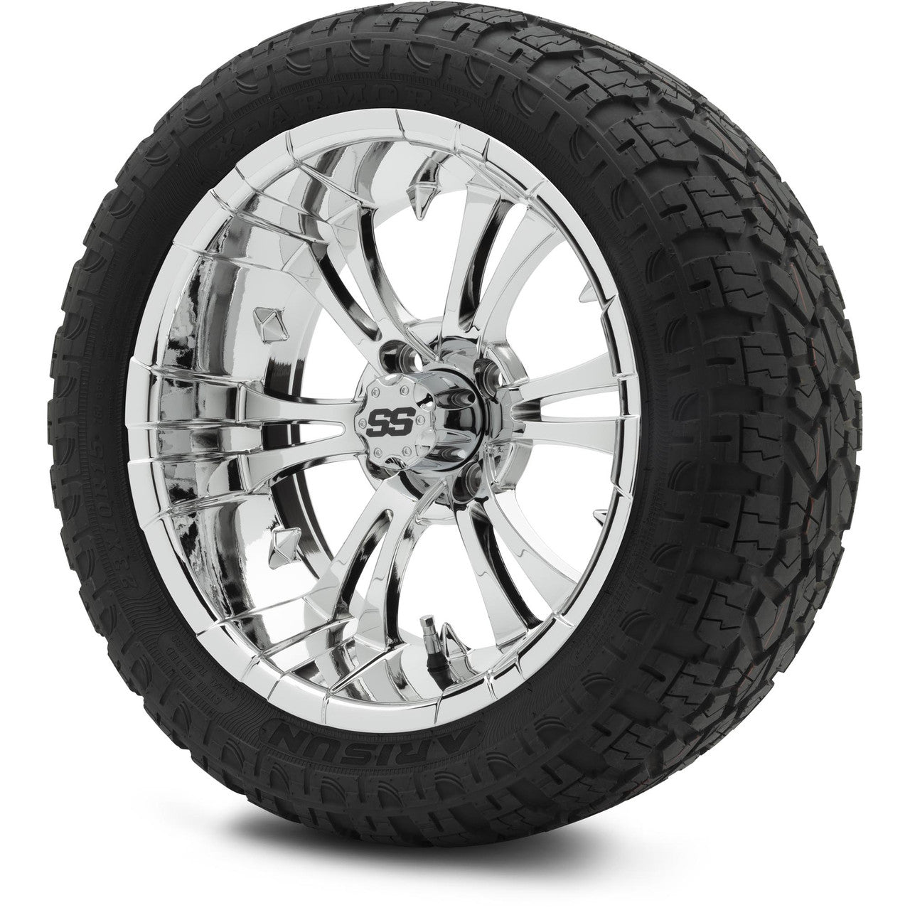 MODZ® 15" Vampire Chrome Wheels & Off-Road Tires Combo