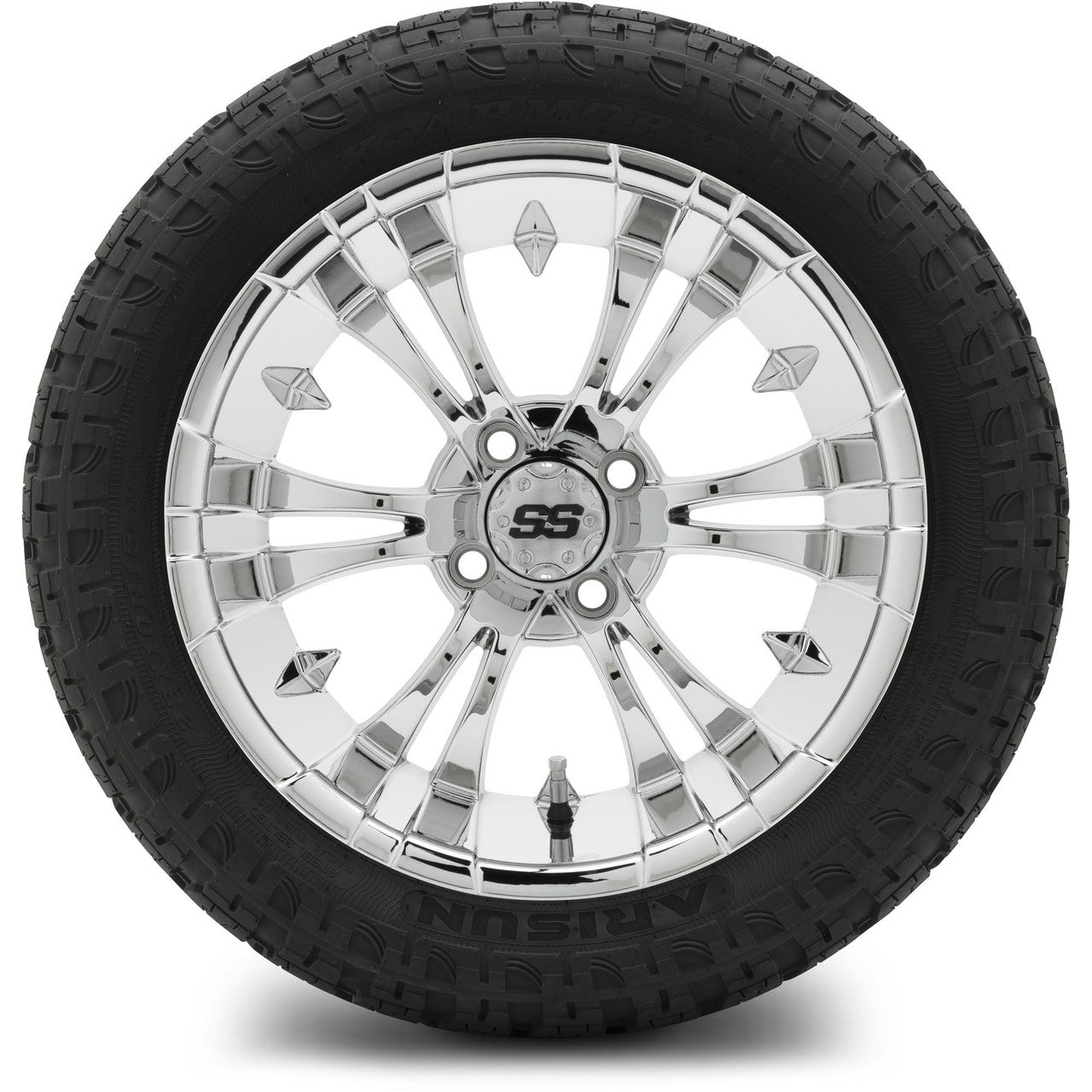 MODZ® 15" Vampire Chrome Wheels & Off-Road Tires Combo