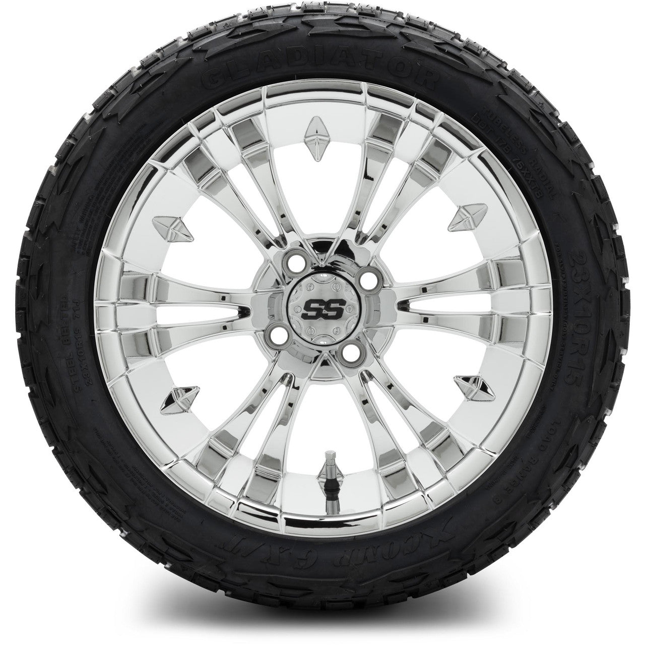 MODZ® 15" Vampire Chrome Wheels & Off-Road Tires Combo