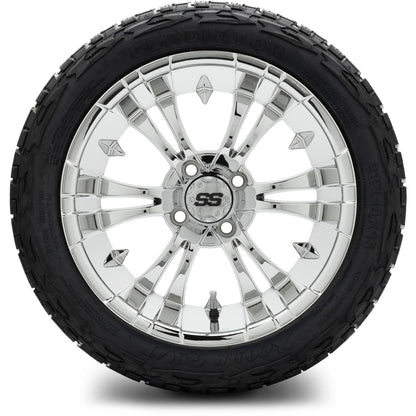 MODZ® 15" Vampire Chrome Wheels & Off-Road Tires Combo