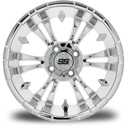 MODZ® Vampire Chrome 15" Golf Cart Wheel