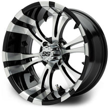 MODZ® Vampire Machined Black 15" Golf Cart Wheel