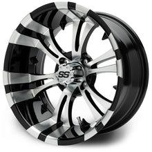 MODZ® Vampire Machined Black 15" Golf Cart Wheel