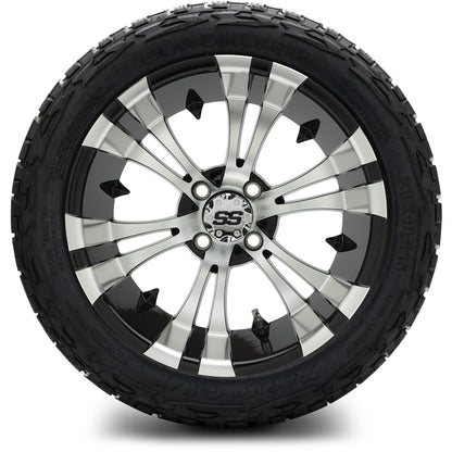 MODZ® 15" Vampire Machined Black Wheels & Off-Road Tires Combo