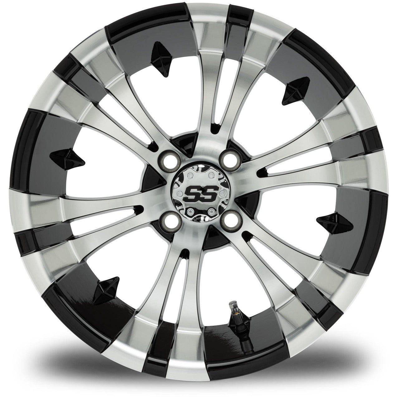 MODZ® Vampire Machined Black 15" Golf Cart Wheel