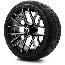 MODZ® 15" Matrix Glossy Black with Ball Mill Wheels & Street Tires Combo