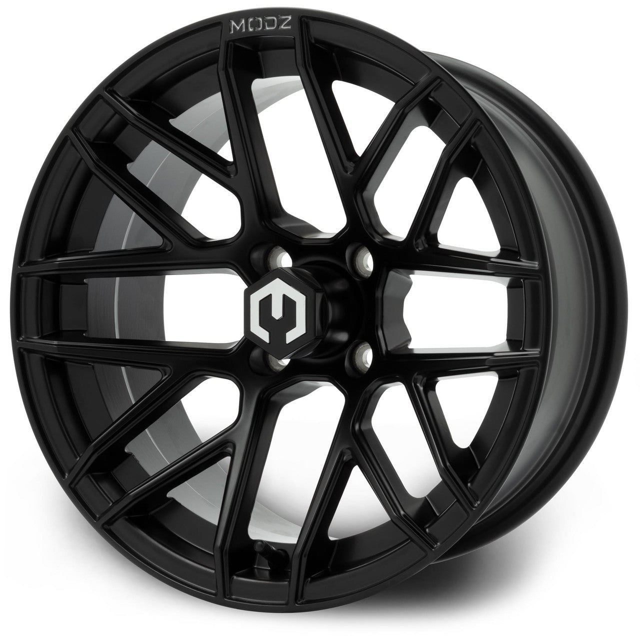MODZ® Matrix Matte Black 15" Golf Cart Wheel