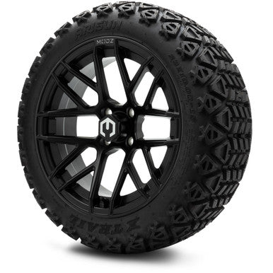 MODZ® 15" Matrix Matte Black Wheels & Off-Road Tires Combo
