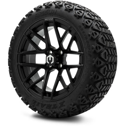 MODZ® 15" Matrix Matte Black Wheels & Off-Road Tires Combo