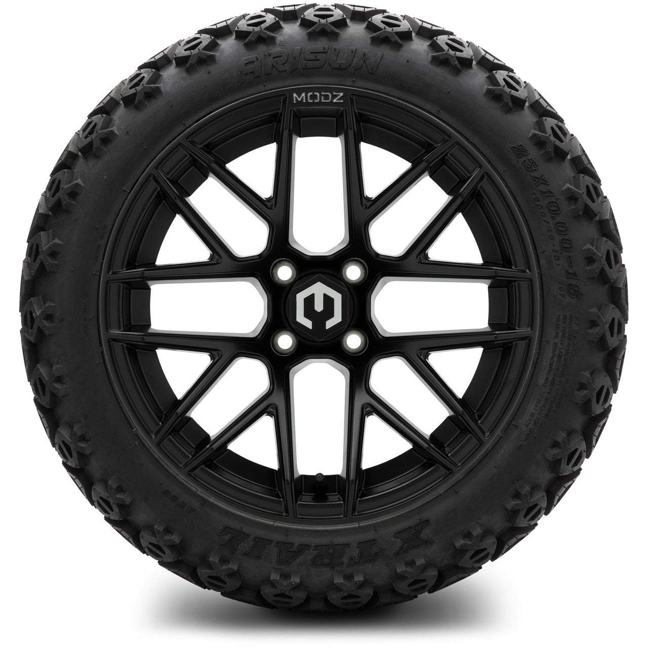 MODZ® 15" Matrix Matte Black Wheels & Off-Road Tires Combo