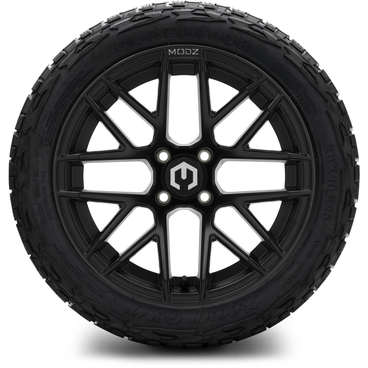 MODZ® 15" Matrix Matte Black Wheels & Off-Road Tires Combo
