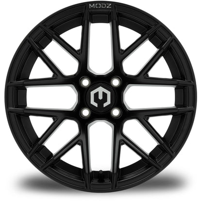 MODZ® Matrix Matte Black 15" Golf Cart Wheel
