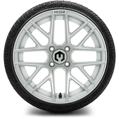 MODZ® 15" Matrix Silver Wheels & Street Tires Combo