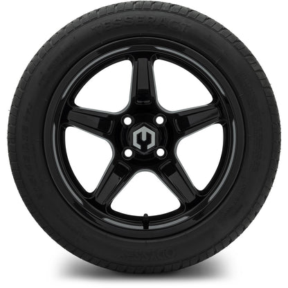 MODZ® 15" Drift Glossy Black Wheels & Street Tires Combo