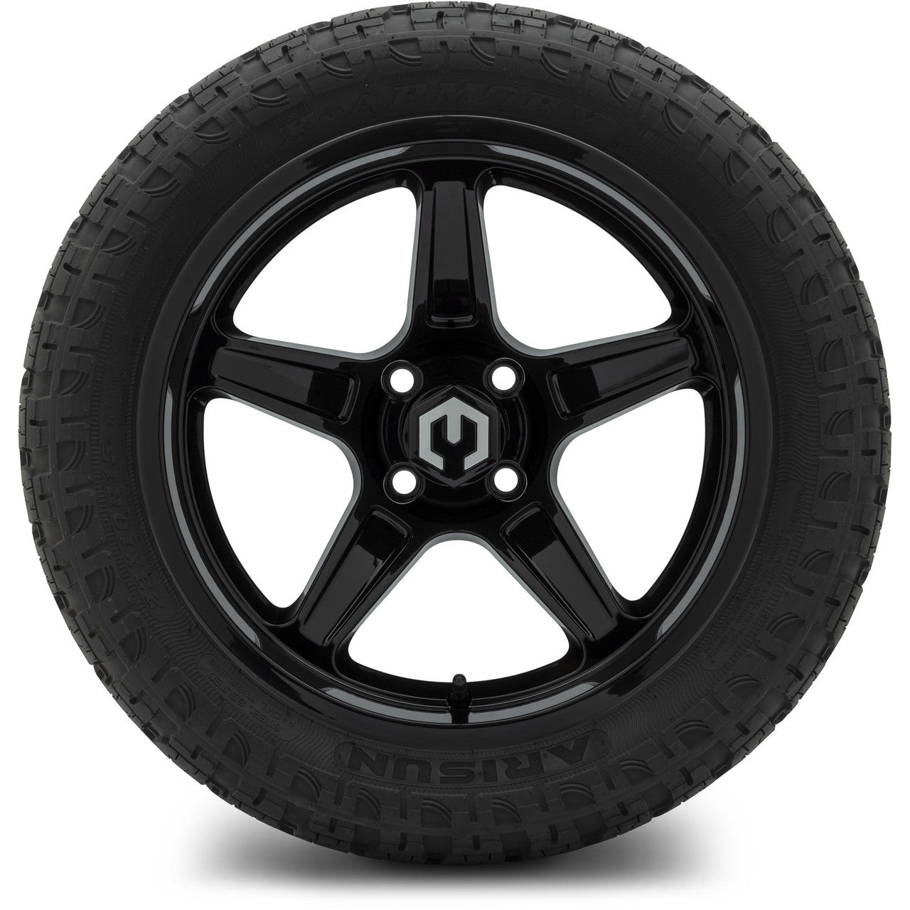 MODZ® 15" Drift Glossy Black Wheels & Off-Road Tires Combo