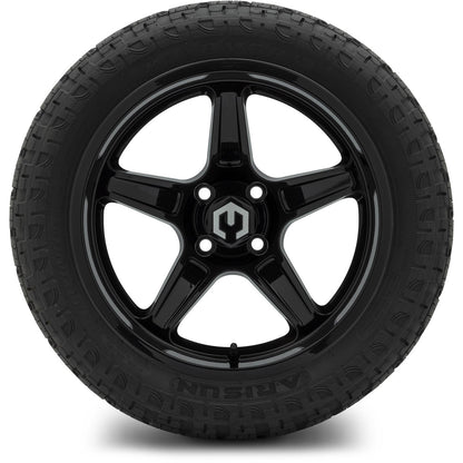 MODZ® 15" Drift Glossy Black Wheels & Off-Road Tires Combo