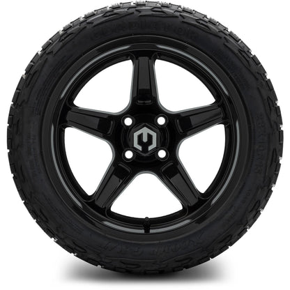MODZ® 15" Drift Glossy Black Wheels & Off-Road Tires Combo