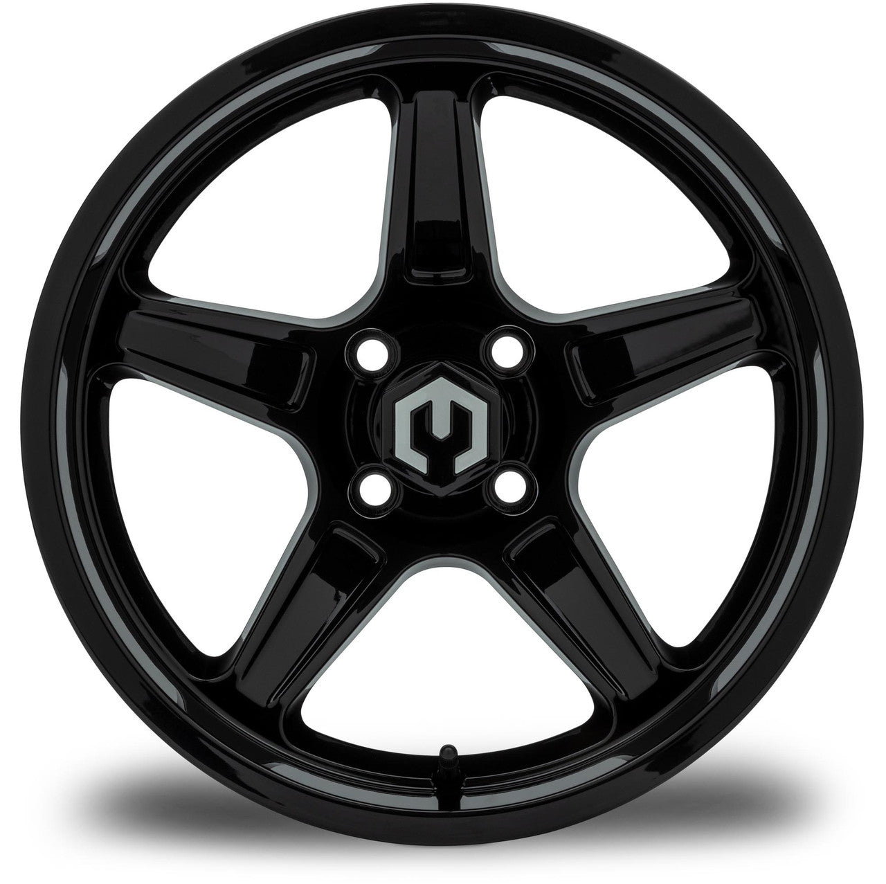 MODZ® Drift Glossy Black 15" Golf Cart Wheel