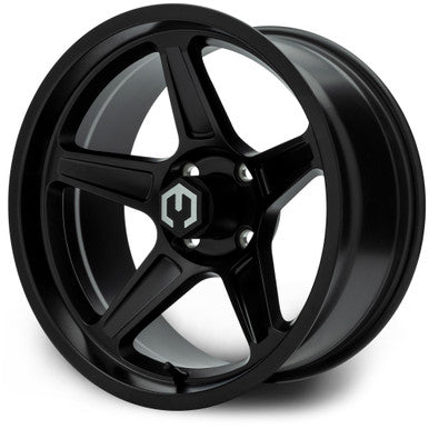 MODZ® Drift Matte Black 15" Golf Cart Wheel