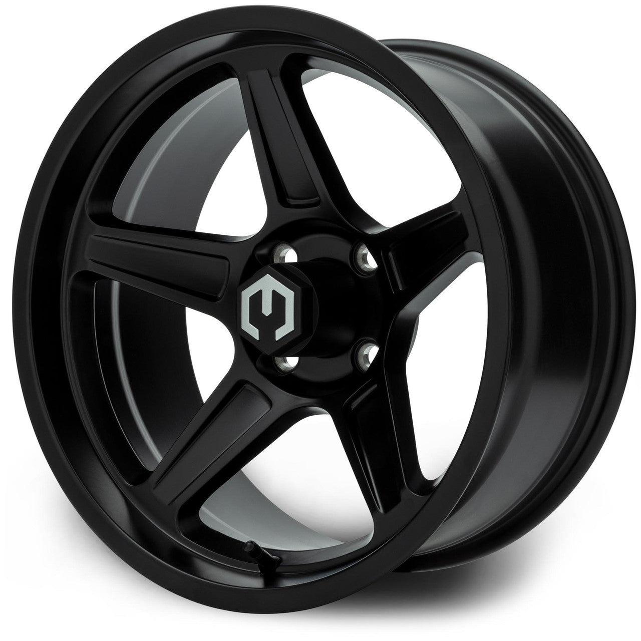 MODZ® Drift Matte Black 15" Golf Cart Wheel