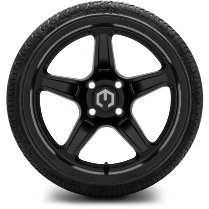 MODZ® 15" Drift Matte Black Wheels & Street Tires Combo