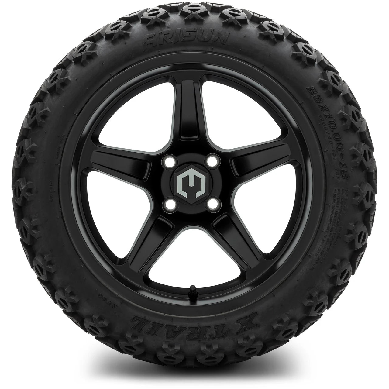 MODZ® 15" Drift Matte Black Wheels & Off-Road Tires Combo