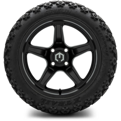 MODZ® 15" Drift Matte Black Wheels & Off-Road Tires Combo