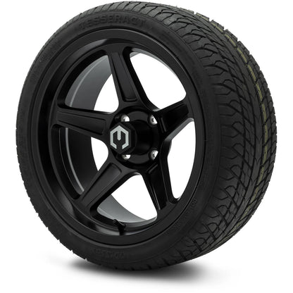 MODZ® 15" Drift Matte Black Wheels & Street Tires Combo