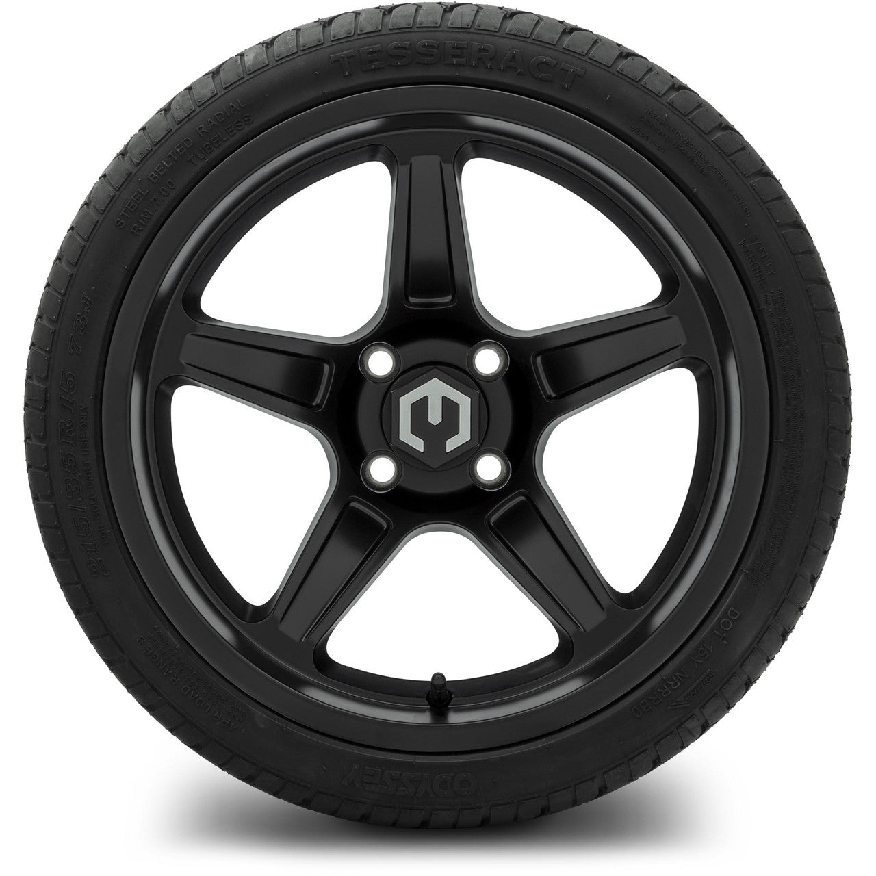 MODZ® 15" Drift Matte Black Wheels & Street Tires Combo