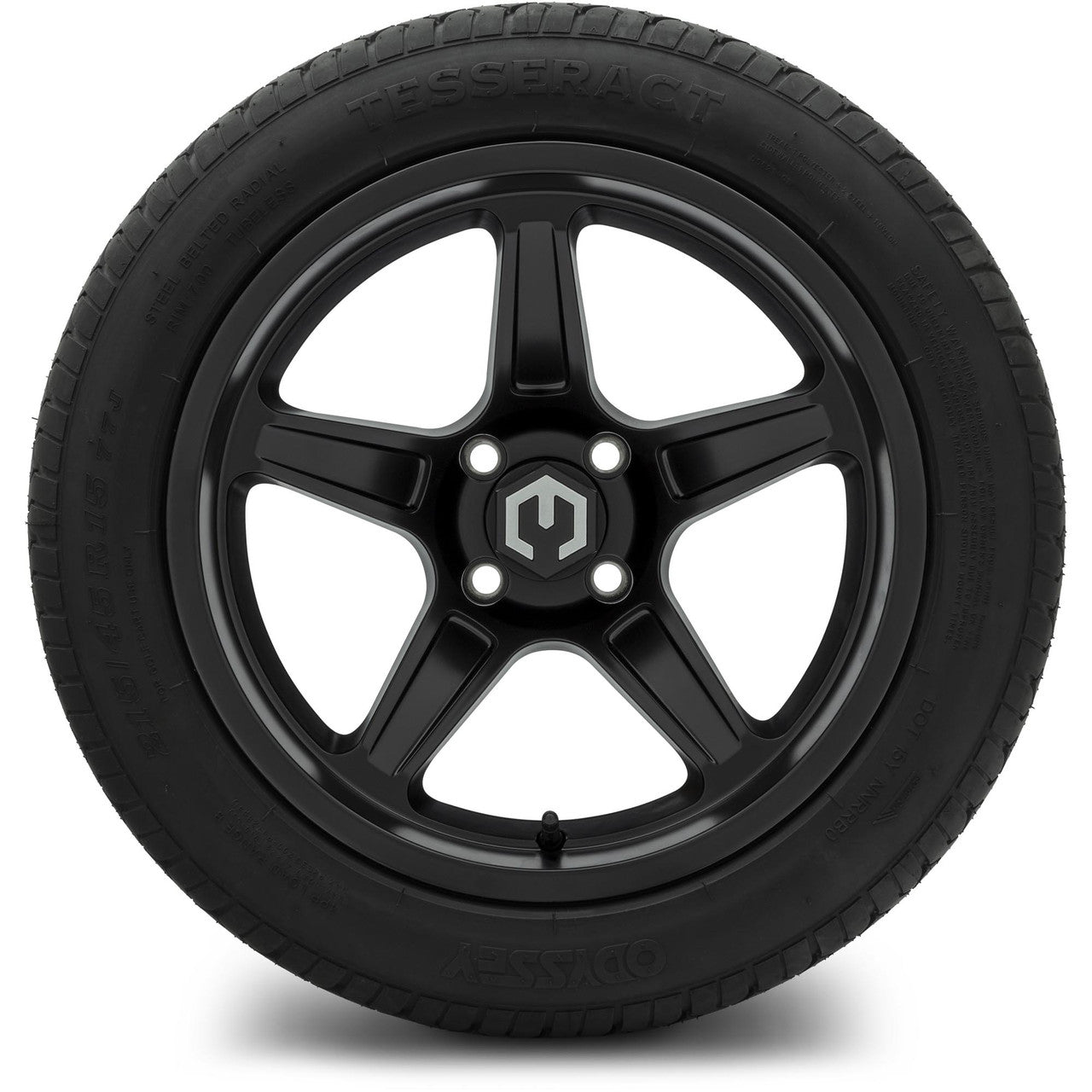 MODZ® 15" Drift Matte Black Wheels & Street Tires Combo