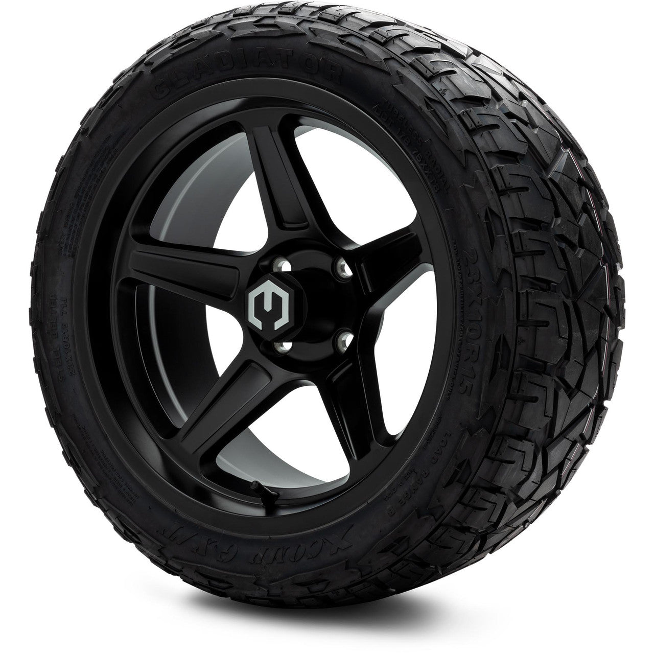 MODZ® 15" Drift Matte Black Wheels & Off-Road Tires Combo