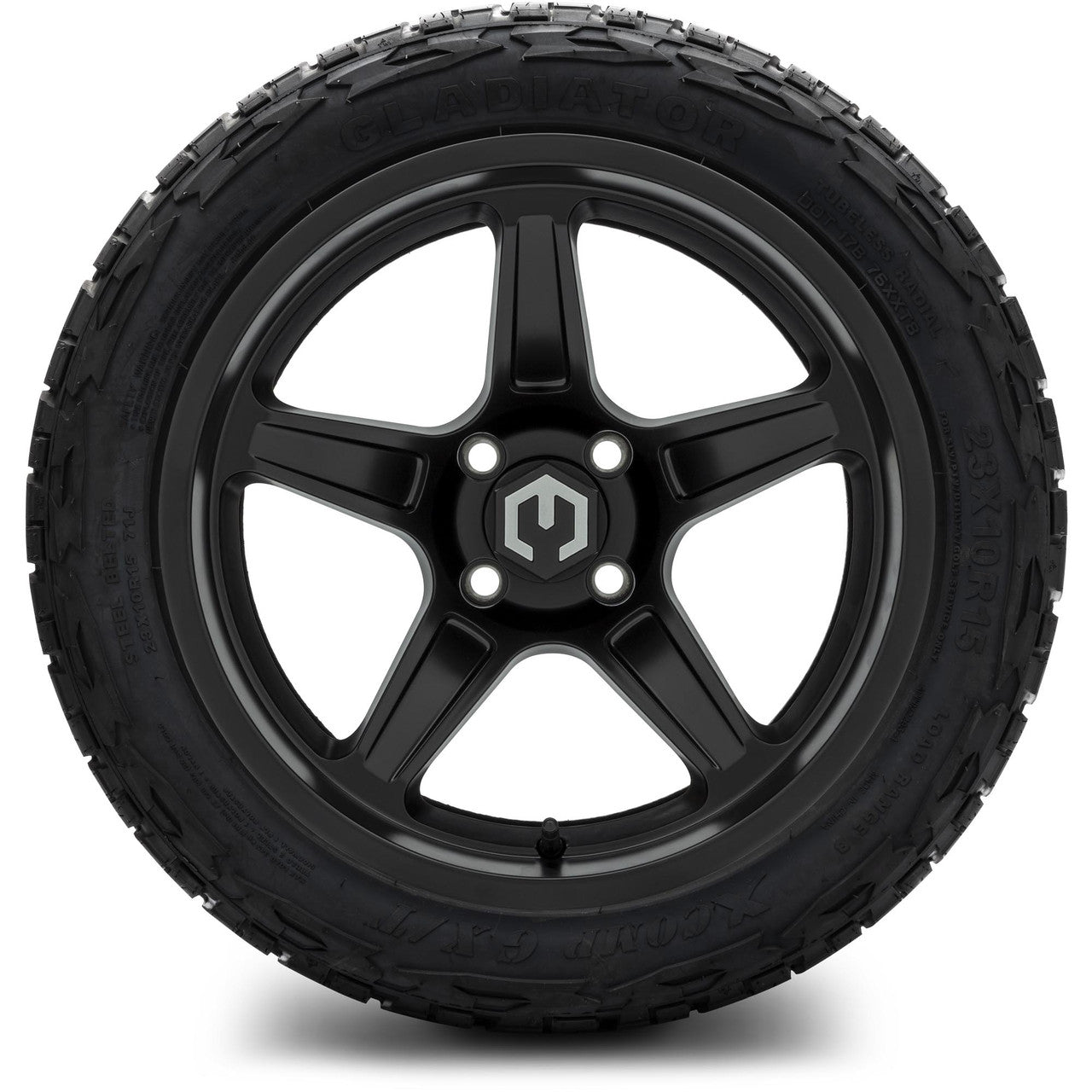 MODZ® 15" Drift Matte Black Wheels & Off-Road Tires Combo