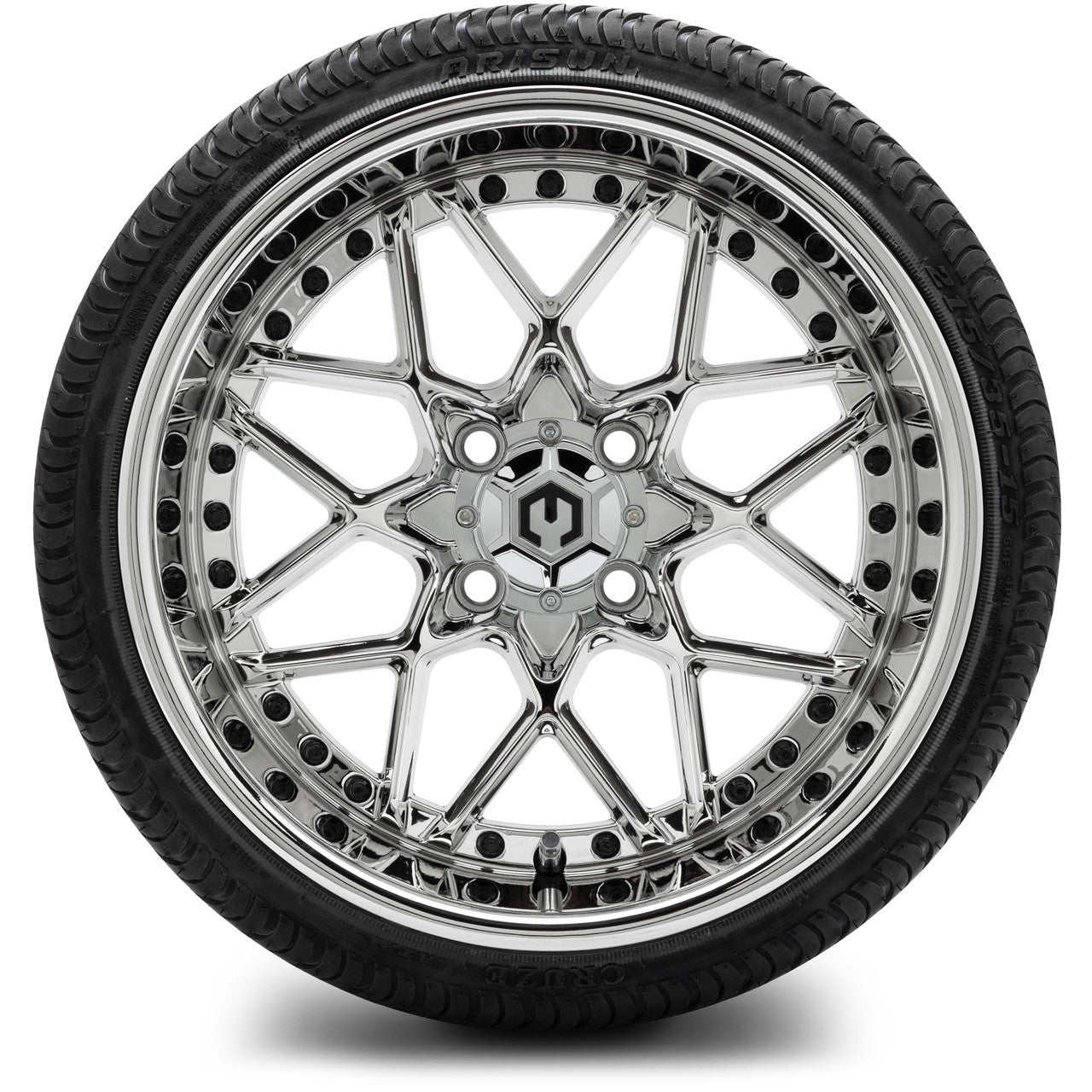 MODZ® 15" Formula Chrome Wheels & Street Tires Combo