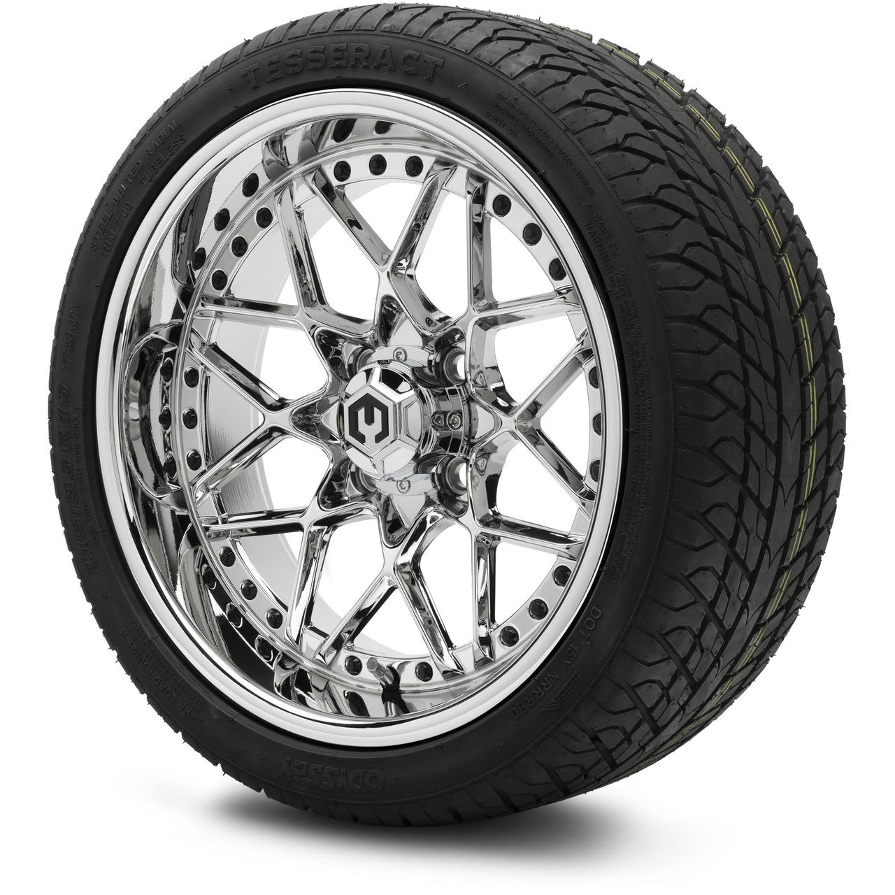 MODZ® 15" Formula Chrome Wheels & Street Tires Combo