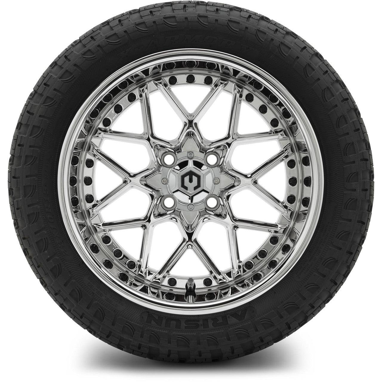 MODZ® 15" Formula Chrome Wheels & Off-Road Tires Combo