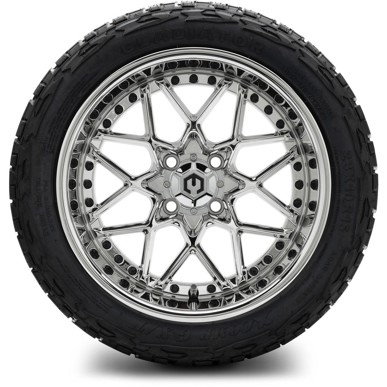 MODZ® 15" Formula Chrome Wheels & Off-Road Tires Combo