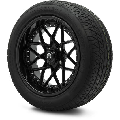 MODZ® 15" Formula Glossy Black Wheels & Street Tires Combo