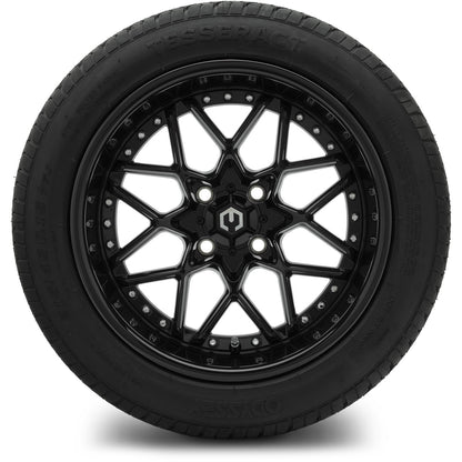 MODZ® 15" Formula Glossy Black Wheels & Street Tires Combo