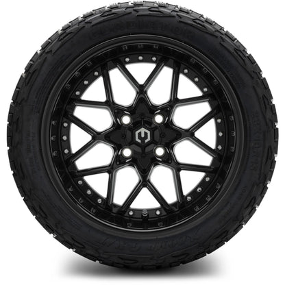 MODZ® 15" Formula Glossy Black Wheels & Off-Road Tires Combo