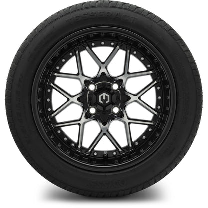 MODZ® 15" Formula Machined Black Wheels & Street Tires Combo