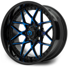 MODZ® Formula Blue and  Black 15" Golf Cart Wheel