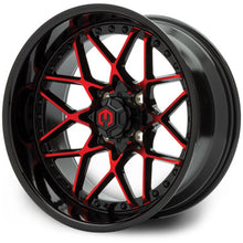 MODZ® Formula Red and  Black 15" Golf Cart Wheel