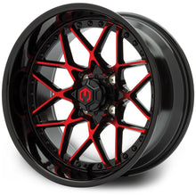 MODZ® Formula Red and  Black 15" Golf Cart Wheel