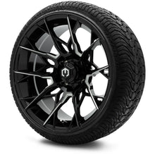 MODZ® 15" Chaos Glossy Black with Ball Mill Wheels & Street Tires Combo