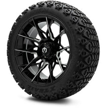 MODZ® 15" Chaos Glossy Black with Ball Mill Wheels & Off-Road Tires Combo